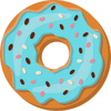 blue donut