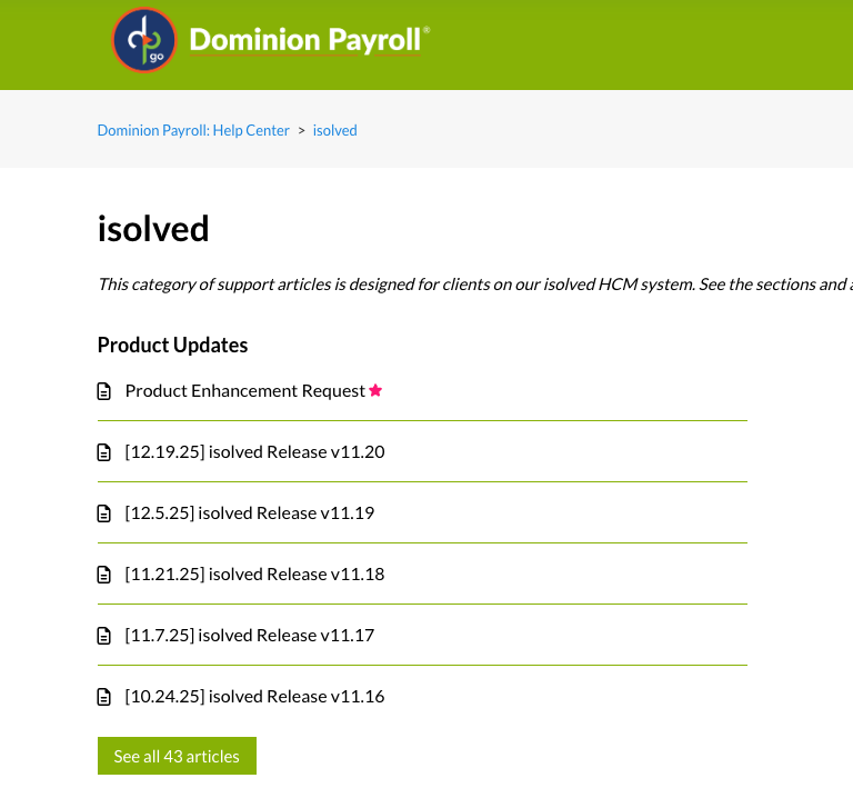 isolved help articles